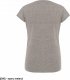 JHK T-shirt damski JHK TSRLPRM - premium z krótkim rękawem, dopasowany do sylwetki, single jersey, 170 g - szary melanż 2XL 1