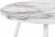 Beliani Stół do jadalni owalny 120 x 70 cm efekt marmuru z białym GUTIERE 4