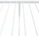 vidaXL vidaXL Metalowa rama łóżka z wezgłowiem i zanóżkiem, biała, 75x190 cm 8