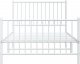 vidaXL vidaXL Metalowa rama łóżka z wezgłowiem i zanóżkiem, biała, 100x200 cm 5