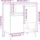 vidaXL vidaXL Komoda, dąb sonoma, 60x35x70 cm, materiał drewnopochodny 10