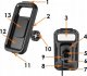 TKNconnect Wodoodporny uchwyt motocyklowy na telefon XL z ładowaniem bezprzewodowym i USB C 8