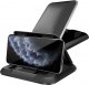 Alogy Uchwyt samochodowy Alogy Carbon na telefon do 6.8 cali GPS na deskę kokpit Czarny + Kabel 3w1 + Ładowarka USB-C + USB 3.1A 30