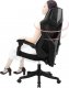 Krzesło biurowe Hedo Ergonomiczny, obrotowy fotel biurowy, krzesło z zagłówkiem i podnóżkiem  czarny 4