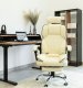 Krzesło biurowe Artnico Fotel Obrotowy Krzesło Biurowe Artnico Seli 3.0 kremowy podnóżek masażer zagłówek 5
