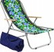 E-sezon Leżak plażowy składany do torby, 150 kg, Kwiaty 1
