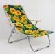 E-sezon Leżak plażowy składany do torby, 150 kg, Kwiaty 12