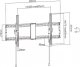 Gembird TV SET ACC WALL MOUNT 43-90"/WM-90T-01 GEMBIRD 1