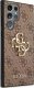 Guess Etui Guess GUHCS23L4GMGBR do Samsung Galaxy S23 Ultra S918 brązowy/brown hardcase 4G Big Metal Logo 3
