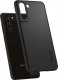 Spigen Etui do Samsung Galaxy S21 FE obudowa case Spigen Thin Fit Black + Szkło 4