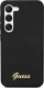 Guess Guess Silicone Script Metal Logo - Etui Samsung Galaxy S23+ (czarny) 2