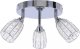 Lampa sufitowa Candellux Shiba lampa sufitowa plafon chromowy 3x15w g9 klosz bezbarwny 1