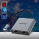 Adapter USB Unitek V1404B USB-C - HDMI x2 Srebrny (V1404B) 4