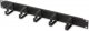 Techly Techly 305922 Organizer kabli do szaf Rack 19", 1U, 5 uchwytów 65mm, czarny 2