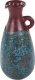 Beliani Wazon dekoracyjny z terakoty 40 cm niebiesko-brązowy VELIA 2