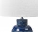 Lampa stołowa Beliani Lampa stołowa ceramiczna niebieska PERLIS 5
