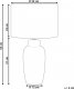 Lampa stołowa Beliani Lampa stołowa ceramiczna niebieska PERLIS 9