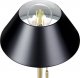 Lampa stołowa Beliani Lampa stołowa metalowa złota z czarnym CAPARO 5