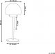 Lampa stołowa Beliani Lampa stołowa srebrna MORUGA 7