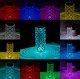 Lampa stołowa Smart Hardware KRYSZTAŁOWA LAMPA ŚWIECĄCA LED 15