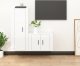 vidaXL vidaXL Zestaw 2 szafek TV, biały, połysk, materiał drewnopochodny 1