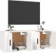 vidaXL vidaXL Wiszące szafki telewizyjne, 2 szt., białe, 57x34,5x40 cm 2