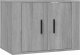 vidaXL vidaXL Wiszące szafki TV, 2 szt., szary dąb sonoma, 57x34,5x40 cm 3