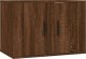 vidaXL vidaXL Wiszące szafki TV, 2 szt., brązowy dąb, 57x34,5x40 cm 3