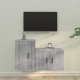 vidaXL vidaXL Zestaw 2 szafek pod TV, szary dąb sonoma 1