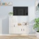vidaXL vidaXL Zestaw 2 szafek TV, biały, połysk, materiał drewnopochodny 1