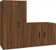 vidaXL vidaXL Zestaw 2 szafek pod TV, brązowy dąb, materiał drewnopochodny 1