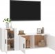 vidaXL vidaXL Zestaw 2 szafek TV, biały, połysk, materiał drewnopochodny 2