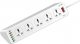 Listwa zasilająca LDNIO Listwa zasilająca LDNIO SC10610 z 10 gniazdami AC, 5x USB, 1x USB-C, 2500W, 2m (biała) 1