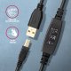 Kabel USB Axagon USB-A - USB-B 10 m Czarny (ADR-210B) 3