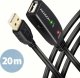Kabel USB Axagon USB-A - USB-A 20 m Czarny (ADR-220) 1