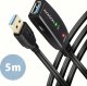 Kabel USB Axagon USB-A - USB-A 5 m Czarny (ADR-305) 1