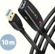 Kabel USB Axagon USB-A - USB-A 10 m Czarny (ADR-310) 1