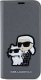 Karl Lagerfeld Etui KLBKP14SSANKCPG Apple iPhone 14 bookcase srebrny/silver Saffiano Karl & Choupette 3