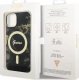 Guess Etui na telefon Guess GUHMP14MHTMRSK do Apple iPhone 14 Plus 6.7" czarny/black hardcase Golden Marble MagSafe 7