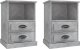 vidaXL Szafki nocne, 2 szt., szarość betonu, 43x36x60 cm 2