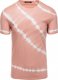 Ombre T-shirt męski bawełniany TIE DYE - różowy V2 S1622 XL 1