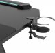Biurko Ultradesk Space XXL V2 Czarne 144 cmx70 cm 5