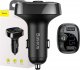 Transmiter FM Baseus Bluetooth 2xUSB microSD czarny 1