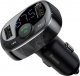 Transmiter FM Baseus Bluetooth 2xUSB microSD czarny 2