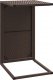 vidaXL vidaXL Stolik w kształcie litery C, brązowy, 40x35x60 cm, polirattan 4