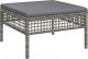 vidaXL 6-cz. zestaw wypoczynkowy do ogrodu, poduszki, szary, rattan PE 6