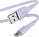 Kabel USB Puro USB-A - USB-C 1.5 m Fioletowy (PUR679) 1