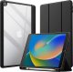 Etui na tablet CRONG PRIMEFOLIO ETUI IPAD 10.2 (2021-2019) Z PODSTAWKĄ I SCHOWKIEM NA APPLE PENCIL (CZARNY/PRZEZROCZYSTY) 1