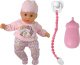 LeanToys Lalka Bobas Dźwięk Smoczek Śliniaczek Różowa Piżama Jednorożec 2