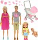 NoboKids Lalka w Ciąży z Rodziną Zestaw 3 Lalek Bobas Wózek 1